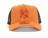 Kšiltovka New Era 9FORTY Trucker The League Essential New York Yankees Rust / Black Snapback