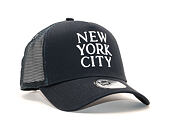 Kšiltovka New Era 9FORTY Trucker Destination Navy / Optic White Snapback
