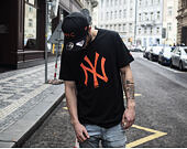 Triko New Era New York Yankees Seasonal Team Logo Black/Rust Orange