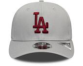 Kšiltovka New Era 9FIFTY Los Angeles Dodgers Stretch Snap Tonal Gray/Cardinal