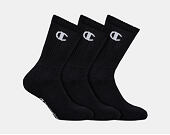 Ponožky Champion 3P CREW SOCKS LEGACY Black