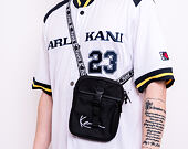 Taška Karl Kani Signature Tape Messenger Bag 4002484 Black/White