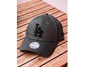 Dámská Kšiltovka New Era League Essential Los Angeles Dodgers 9FORTY Grey Heather/Black Strapback