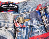 Kraťasy Pink Dolphin Liberty Scratch Denim