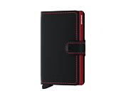 Peněženka Secrid Miniwallet Matte Black & Red