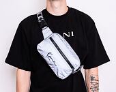 Ledvinka Karl Kani Signature Tape Hip Bag Reflective Silver 4004159