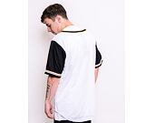 Dres Karl Kani Varsity Block Baseball Shirt White/Black/Orange - 6035404