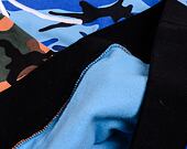 Mikina Karl Kani Signature Block Camo Hoodie Black/Blue - 6092651