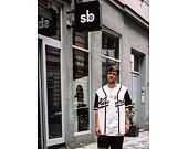 Dres Karl Kani Varsity Block Baseball Shirt White/Black/Orange - 6035404