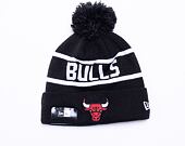 Kulich New Era NBA Team Jake Bobble Cuff Knit Chicago Bulls Black