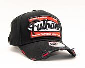 Kšiltovka New Era 9FORTY A-Frame Oversized Patch Fulham FC Snapback Black / Scarlet