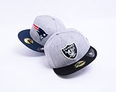 Kšiltovka New Era 59FIFTY NFL Heather Essential Oakland Raiders Fitted Heather Gray