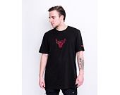 Triko New Era Chain Stitch Tee Chicago Bulls Black