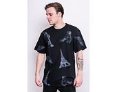 Triko HUF Landmarks T-Shirt Black