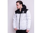 Bunda Karl Kani OG Hooded Block Puffer Jacket White/Black 6076499