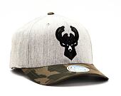 Kšiltovka Mitchell & Ness INTL851 Milwaukee Bucks Heather Camo 110 Snapback