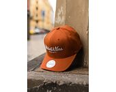Kšiltovka Mitchell & Ness Pinscript High Crown 110 Burnt Orange / Silver Grey Snapback