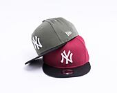 Kšiltovka New Era 9FIFTY Color Block New York Yankees Snapback New Olive / Black