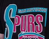Triko Mitchell & Ness San Antonio Spurs Centre Circle SSTEINTL930 Washed Black