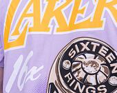 Triko Mitchell & Ness Los Angeles Lakers Pastel Rings Tee Purple
