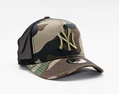 Dětská Kšiltovka New Era 9FORTY Kids Trucker MLB Kids Camo New York Yankees Snapback Woodland Camo /