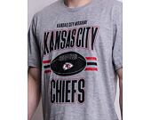 Triko New Era NFL Football Kansas City Chiefs Light Grey Heather