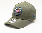 Kšiltovka New Era 9FORTY US Flag Pack Strapback New Olive / Navy