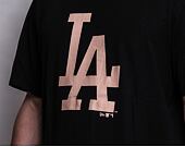 Triko New Era MLB Seasonal Team Logo Tee Los Angeles Dodgers Black / Biscuit