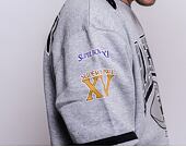Mikina Mitchell & Ness All Over Print Fleece Crew Oakland Raiders Grey Heather