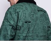 Bunda RIP N DIP Scribble Button Up Jacket RND7007 Forest Green
