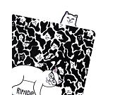 Zápisník RIP N DIP Lord Nermal Post It Note Pack RND4616 Black