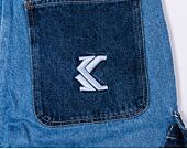 Kalhoty Karl Kani KK Og Block Denim Cargo Pants Blue