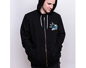 Mikina '47 Brand NHL San Jose Sharks Back Check Morris Full Zip Hood Jet Black
