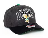 Kšiltovka Mitchell & Ness Milwaukee Bucks G2 Arch 110 Snapback Grey / Black