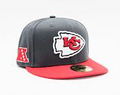 Kšiltovka New Era 59FIFTY NFL Official Team Colors Kansas City Chiefs Grey