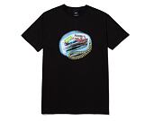 Triko HUF × Pleasures Party Line T-Shirt Black