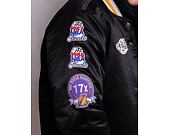 Bunda Mitchell & Ness Champ City Satin Jacket Los Angeles Lakers Black