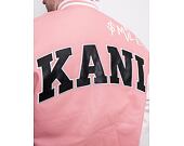 Bunda Karl Kani OG Block Scribble College Smiley Jacket rose/white