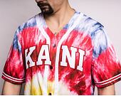 Triko Karl Kani Serif Tie Dye Baseball Shirt multicolor