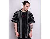 Dres Karl Kani Serif Pinstripe Baseball Shirt black/white