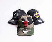 Kšiltovka New Era 9FORTY NBA Camo Chicago Bulls Strapback Woodland Camo