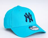 Kšiltovka New Era 9FORTY MLB League Essential New York Yankees Strapback Bright Blue/Navy