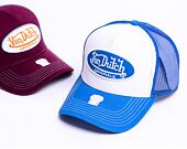 Kšiltovka Von Dutch Boston Trucker Cotton Twill White/Blue