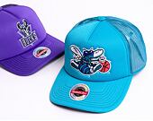 Kšiltovka Mitchell & Ness Keep On Truckin Trucker Hwc Charlotte Hornets Teal