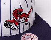 Kšiltovka Mitchell & Ness NBA Retro Pinstripe Snapback Hwc Toronto Raptors White