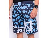 Kraťasy Mitchell & Ness NCAA Jumbotron 2.0 Shorts University Of North Carolina Navy / Light Blue