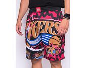 Kraťasy Mitchell & Ness NBA Jumbotron 2.0 Shorts Philadelphia 76Ers Black / Red