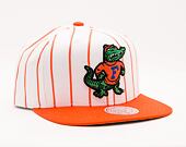 Kšiltovka Mitchell & Ness NCAA Retro Pinstripe Snapback University Of Florida White