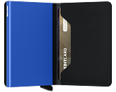 Peněženka Miniwallet Secrid Matte Black & Blue