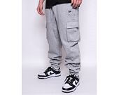 Tepláky New Era Premium Cargo Joggers Heather Grey